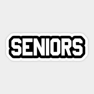 Vintage 80s 90s Seniors Movie Funny Tee Sticker